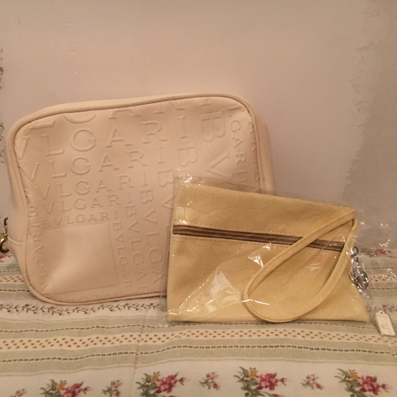 Bulgari parfum cosmetic bag & new Jing Pin wristlet - Picture 11 of 11